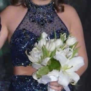 Alyce Paris long, two piece formal dress